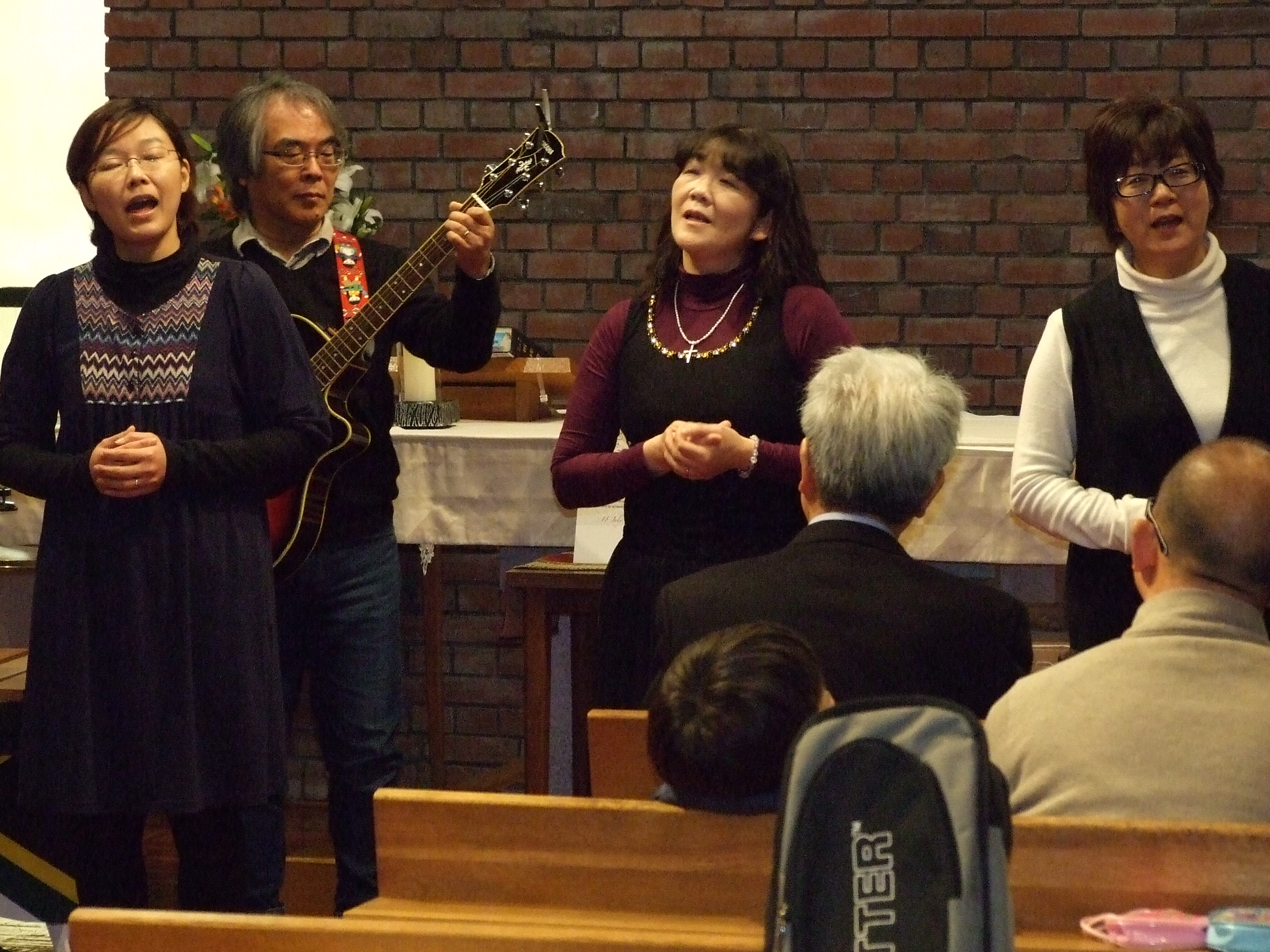 _ A Japanese choral group performs a few socially conscious songs for the audience during the memorial service for Mandela.  _ A Japanese choral group performs a few socially conscious songs for the audience during the memorial service for Mandela.